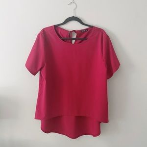 SHEIN | Red Short Sleeve Blouse